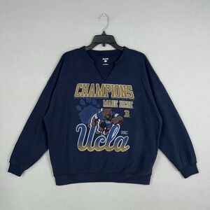 UCLA Bruins Sweatshirt Womens Large Blue NCAA College Oversized Graphic Notch